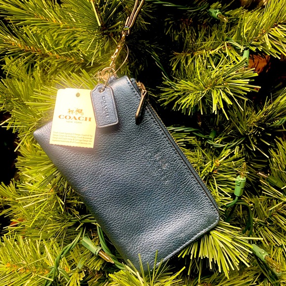 Coach Handbags - Blue Coach Wristlet
